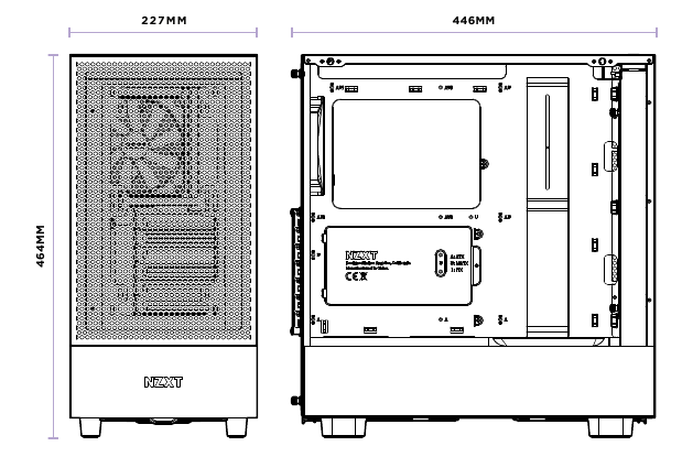 NZXT - H5 FLOW - SPELINGEN EN SPECIFICATIES SPELINGEN EN SPECIFICATIES