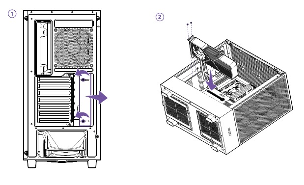 NZXT - H5 FLOW - UITBREIDINGSKAARTINSTALLATIE UITBREIDINGSKAARTINSTALLATIE