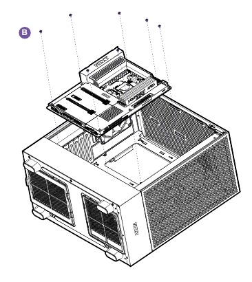 NZXT - H5 FLOW - MOEDERBORDINSTALLATIE MOEDERBORDINSTALLATIE