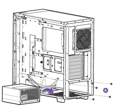 NZXT - H5 FLOW - VOEDINGINSTALLATIE VOEDINGINSTALLATIE