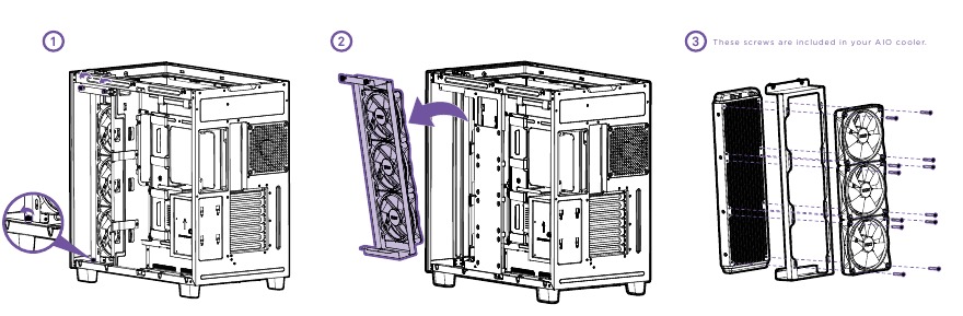 NZXT - H9 ELITE - INSTALLATIE VENTILATOR & RADIATOR - Stap 8 INSTALLATIE VENTILATOR & RADIATOR - Stap 8