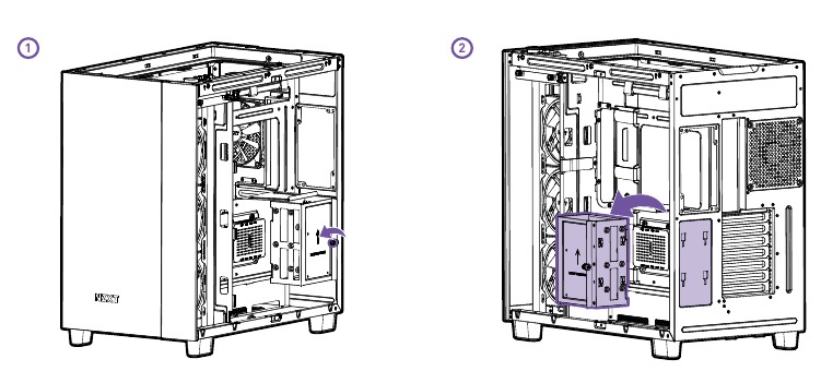 NZXT - H9 ELITE - INSTALLATIE HDD-SCHIJF - Stap 1 INSTALLATIE HDD-SCHIJF - Stap 1