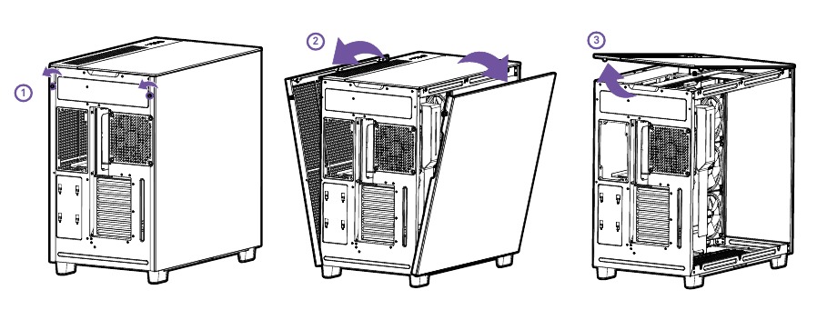 NZXT - H9 ELITE - PANEELVERWIJDERING PANEELVERWIJDERING