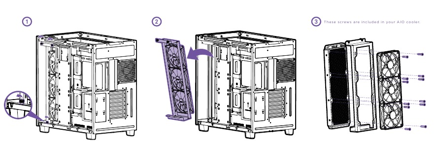 NZXT - H9 FLOW - VENTILATOR & RADIATOR INSTALLATIE - Stap 6 VENTILATOR & RADIATOR INSTALLATIE - Stap 6