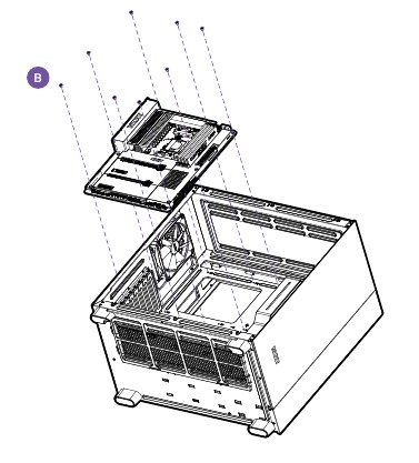 NZXT - H9 FLOW - MOEDERBORD INSTALLATIE MOEDERBORD INSTALLATIE