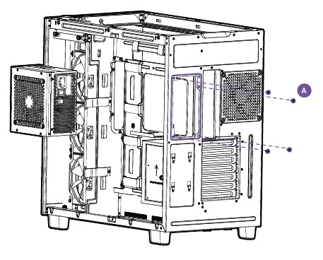 NZXT - H9 FLOW - VOEDING INSTALLATIE VOEDING INSTALLATIE