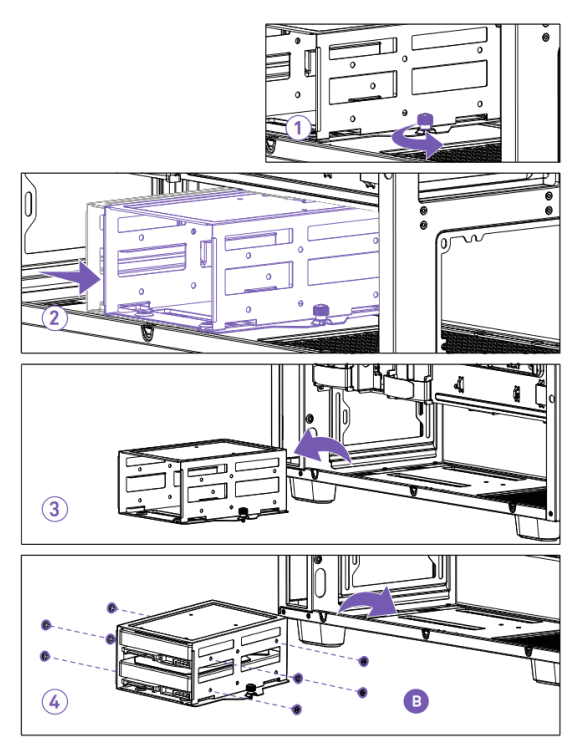 NZXT - H7 ELITE - HDD-SCHIJF INSTALLATIE HDD-SCHIJF INSTALLATIE