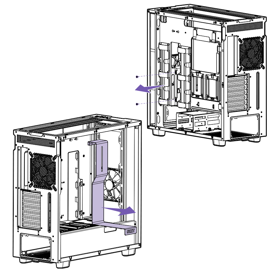 NZXT - H7 FLOW RGB - KABELBEUGEL KABELBEUGEL