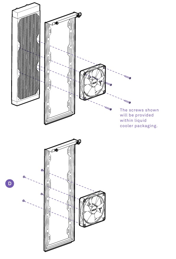 NZXT - H7 FLOW RGB - VENTILATOR- EN RADIATEURINSTALLATIE - Stap 2 VENTILATOR- EN RADIATEURINSTALLATIE - Stap 2