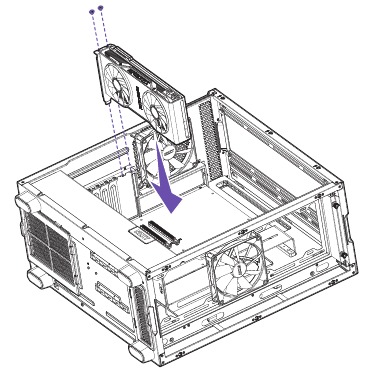 NZXT - H7 - INSTALLATIE VAN UITBREIDINGSKAART INSTALLATIE VAN UITBREIDINGSKAART