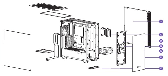NZXT - H7 - UITGEKLAPTE WEERGAVE - Deel 2 UITGEKLAPTE WEERGAVE - Deel 2