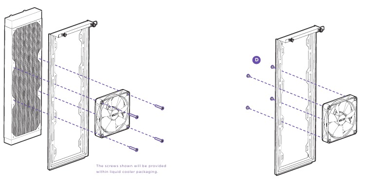 NZXT - H7 - VENTILATOR- EN RADIATORINSTALLATIE - Stap 2 VENTILATOR- EN RADIATORINSTALLATIE - Stap 2
