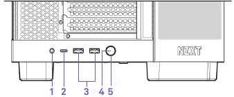 NZXT - H6 Serie - KNOPPEN EN I/O KNOPPEN EN I/O