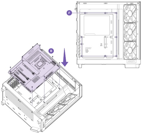 NZXT - H6 Serie - MOEDERBORDINSTALLATIE MOEDERBORDINSTALLATIE