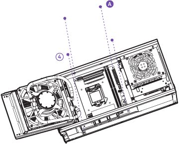 NZXT - H1 - MOEDERBORD INSTALLEREN - Stap 4 MOEDERBORD INSTALLEREN - Stap 4