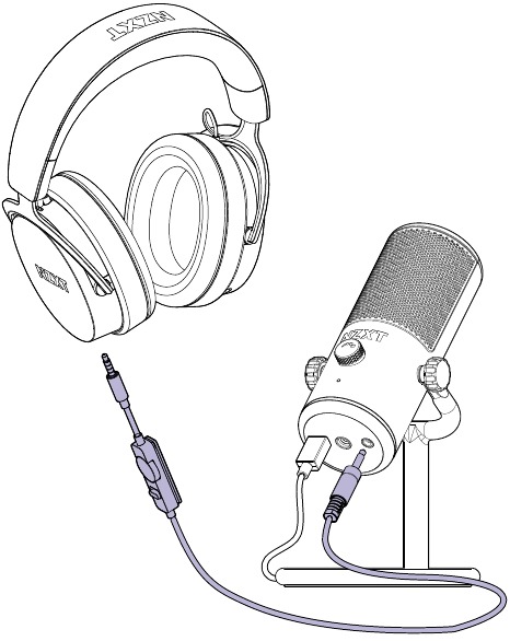 NZXT - Capsule Mini - INSTALLATIE - Stap 2 - DE HEADSET AANSLUITEN INSTALLATIE - Stap 2 - DE HEADSET AANSLUITEN
