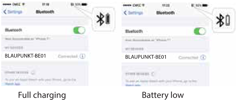 Batterijweergave