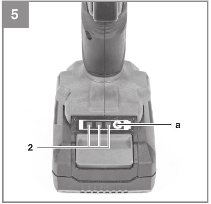 Einhell - TP-CI 18 Li BL - Werking - De accucapaciteit indicator gebruiken Werking - De accucapaciteit indicator gebruiken