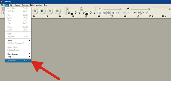 Lenco - L-30 - Uw pc instellen om met Audacity te werken - Stap 1 Uw pc instellen om met Audacity te werken - Stap 1