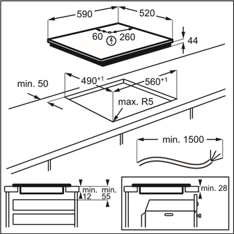 Electrolux - LIT604 - Combinatie met standaard oven Combinatie met standaard oven
