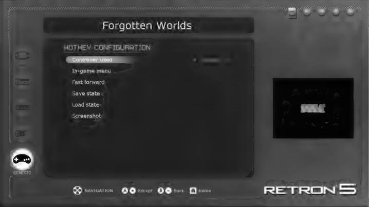 Hyperkin - RETRON 5 - Hotkey Configuration Sneltoetsconfiguratie
