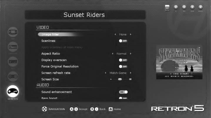 Hyperkin - RETRON 5 - HET MENU NAVIGEREN - SETTING HET MENU NAVIGEREN - SETTING