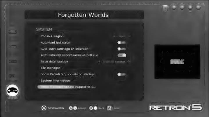 Hyperkin - RETRON 5 - Write Update Request to SD Updateverzoek naar SD schrijven