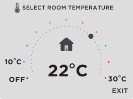 Kamertemperatuur instellen