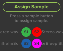 M-Caster Studio sample selectie voor toewijzing