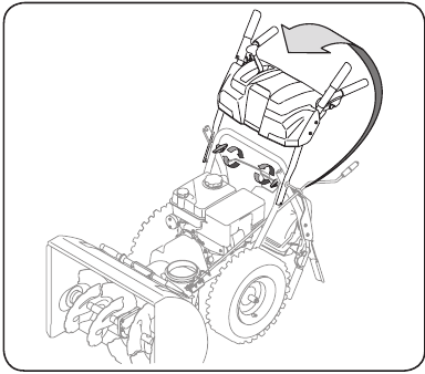 Troy-Bilt - Storm 2410 - Montage - Handgreep - Stap 1 Montage - Handgreep - Stap 1