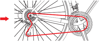 CYCPLUS - T3 - Voor fietsen met achterste steekassen - Stap 2 Voor fietsen met achterste steekassen - Stap 2
