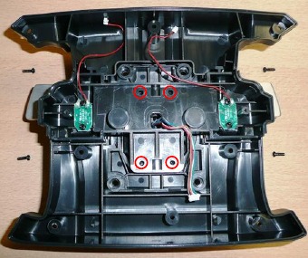 Stap 2 - Schroeven van de schakelpeddelmodule vastdraaien