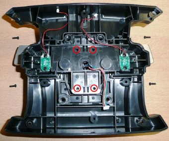 Stap 5 - Schroeven van de schakelpeddelmodule losdraaien
