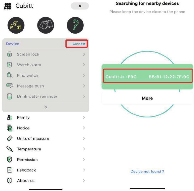 Cubitt - Jr. - Bluetooth-verbinding - Stap 1 Bluetooth-verbinding - Stap 1
