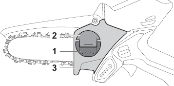 Stihl - GTA 26 - De geleider en ketting verwijderen en plaatsen De geleider en ketting verwijderen en plaatsen