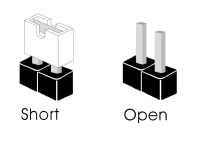 Illustratie van een jumperconfiguratie