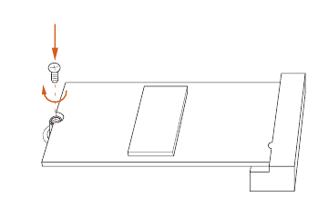 ASROCK - B550M Pro4 - De M.2_SSD (NGFF)-module installeren - Stap 3 De M.2_SSD (NGFF)-module installeren - Stap 3