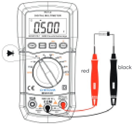 Crenova - MS8233D - Diode- en continuïteitstest Diode- en continuïteitstest