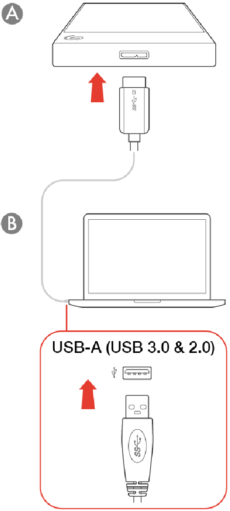 Seagate - Backup Plus Slim - De USB-kabel aansluiten - Deel 2 De USB-kabel aansluiten - Deel 2