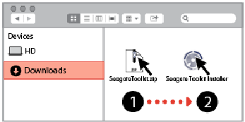 Seagate - Backup Plus Slim - Toolkit installeren - Op Mac Toolkit installeren - Op Mac