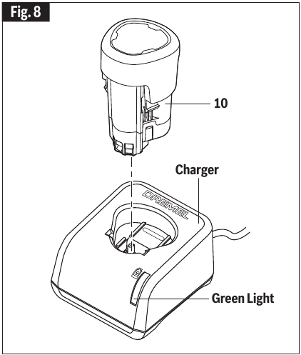 DREMEL - 8240 - Bedieningsinstructies - LADER GAL12V-20 gebruiken Bedieningsinstructies - LADER GAL12V-20 gebruiken