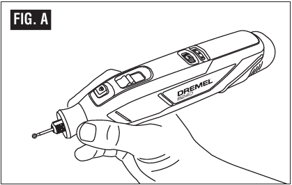 DREMEL - 8240 - Het roterende gereedschap gebruiken - Potloodgreep Het roterende gereedschap gebruiken - Potloodgreep