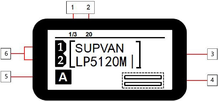 SUPVAN - LP5120M - LCD-scherm LCD-scherm