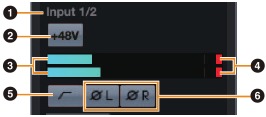 Screenshot van het Hardware Inputs Settings-gebied in het Input Settings Window