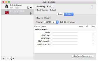 Venster Audio MIDI Setup