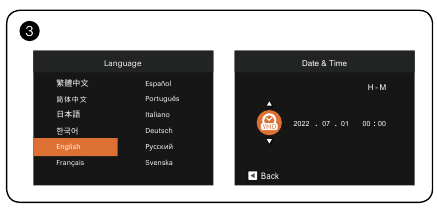 Kodak - PIXPRO AZ255 - De taal/datum/tijd instellen De taal/datum/tijd instellen