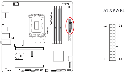ASROCK - PHANTOM GAMING B760M PG LIGHTNING/D4 - Overzicht van on-board headers en aansluitingen - Deel 10 Overzicht van on-board headers en aansluitingen - Deel 10
