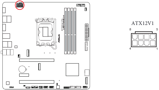 ASROCK - PHANTOM GAMING B760M PG LIGHTNING/D4 - Overzicht van on-board headers en aansluitingen - Deel 11 Overzicht van on-board headers en aansluitingen - Deel 11