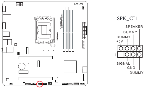 ASROCK - PHANTOM GAMING B760M PG LIGHTNING/D4 - Overzicht van on-board headers en aansluitingen - Deel 2 Overzicht van on-board headers en aansluitingen - Deel 2