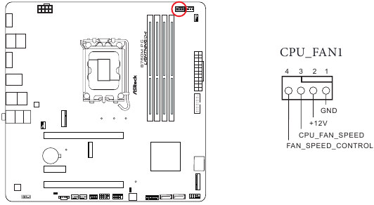ASROCK - PHANTOM GAMING B760M PG LIGHTNING/D4 - Overzicht van on-board headers en aansluitingen - Deel 8 Overzicht van on-board headers en aansluitingen - Deel 8